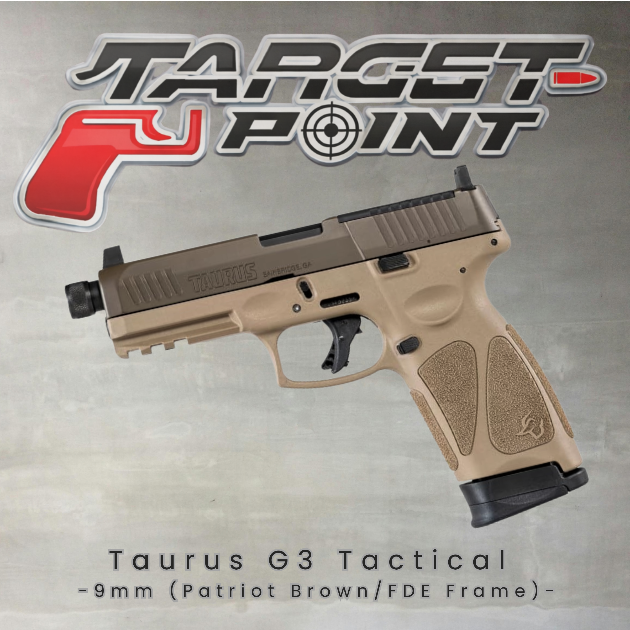 Taurus G3 Tactical 9mm (Patriot Brown/FDE Frame)