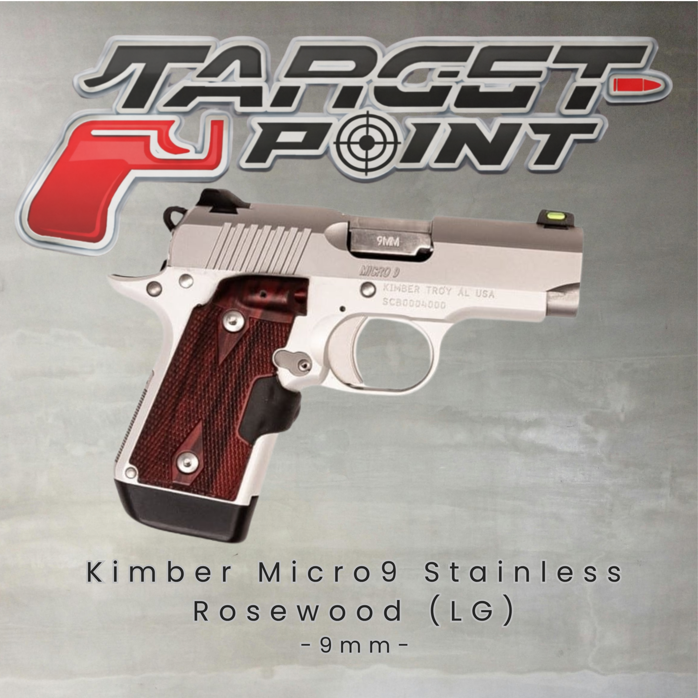 Kimber Micro9 Stainless Rosewood (LG) 9mm