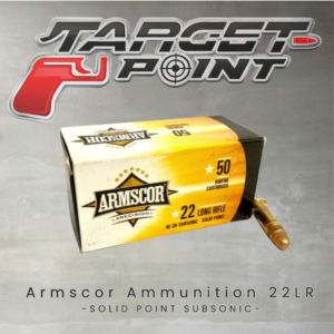 Armscor Ammunition 22LR – SOLID POINT SUBSONIC
