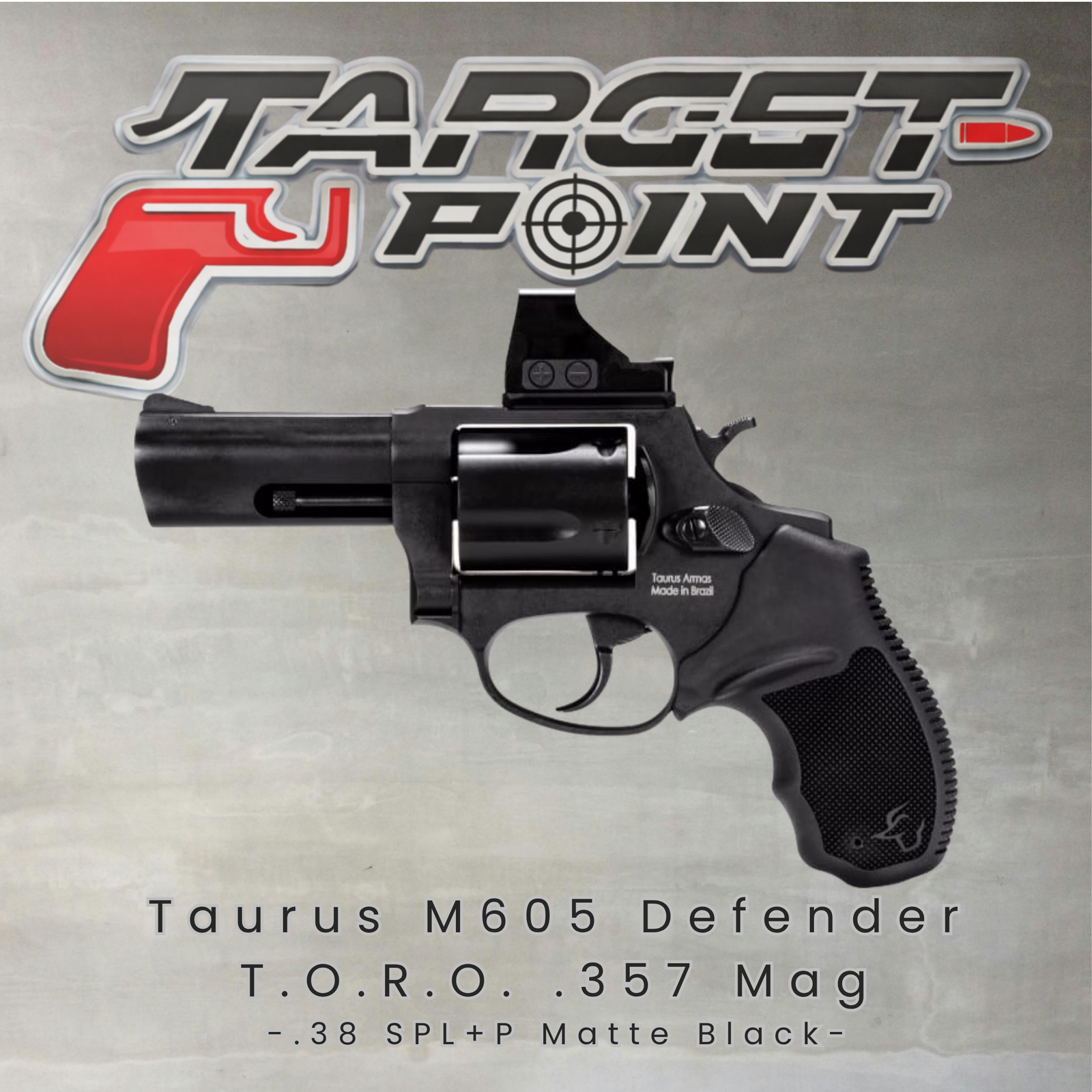 Taurus M605 Defender T.O.R.O. .357 Mag/.38 SPL+P Matte Black