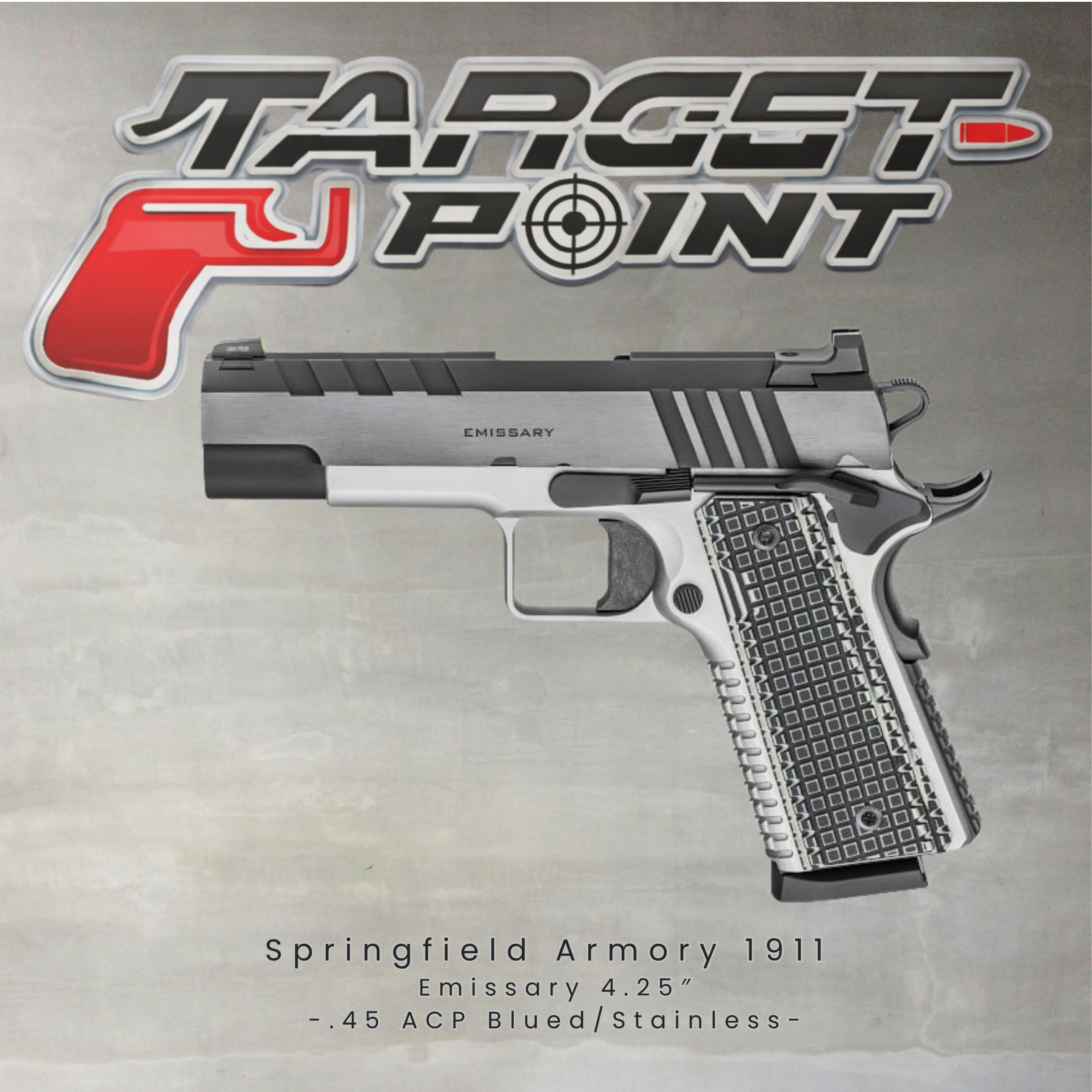 Springfield Armory 1911 Emissary 4.25″ .45 ACP Blued/Stainless