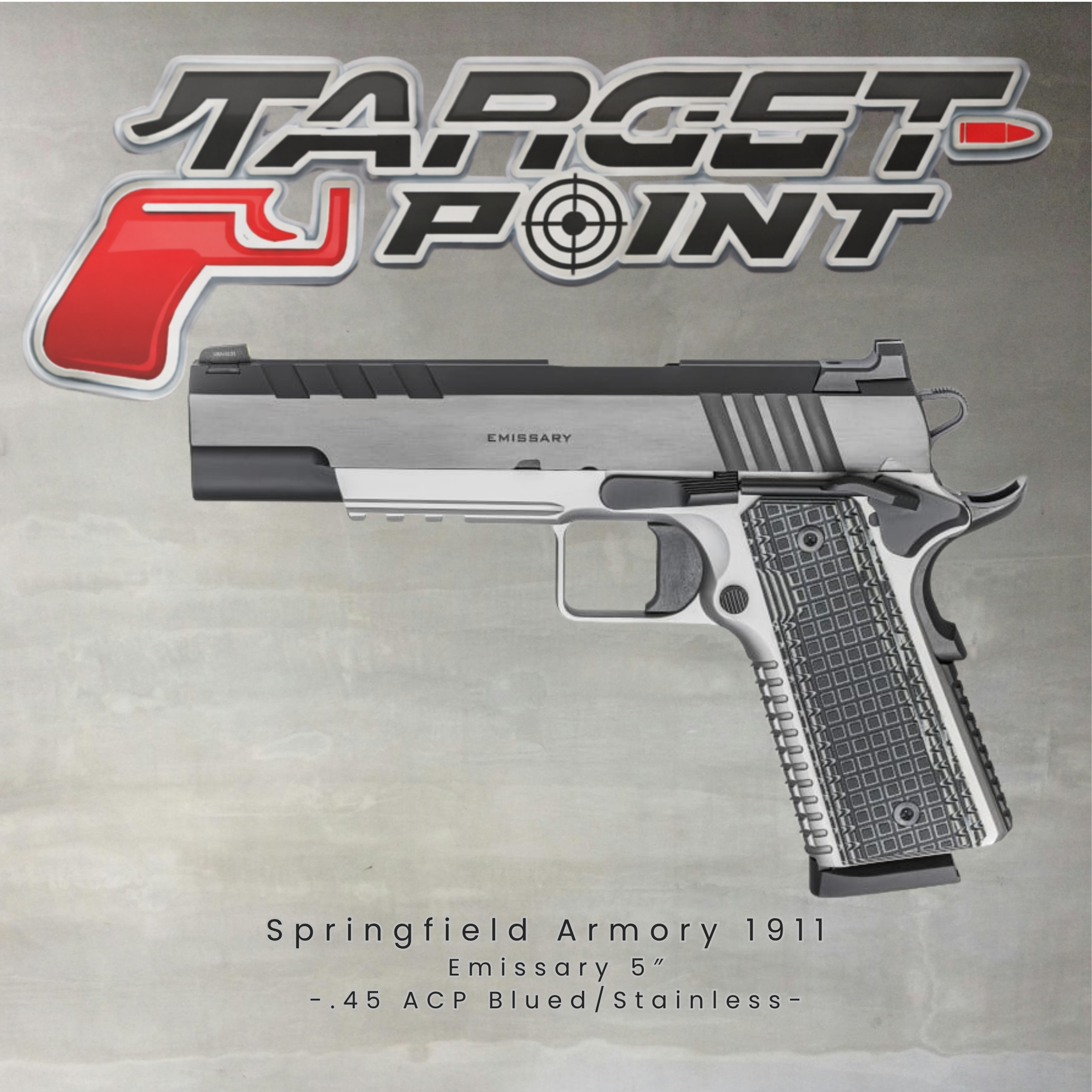 Springfield Armory 1911 Emissary 5″ .45 ACP Blued/Stainless