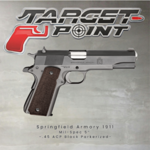 26 Springfield Armory 1911 Mil-Spec 5″ .45 ACP Black Parkerized