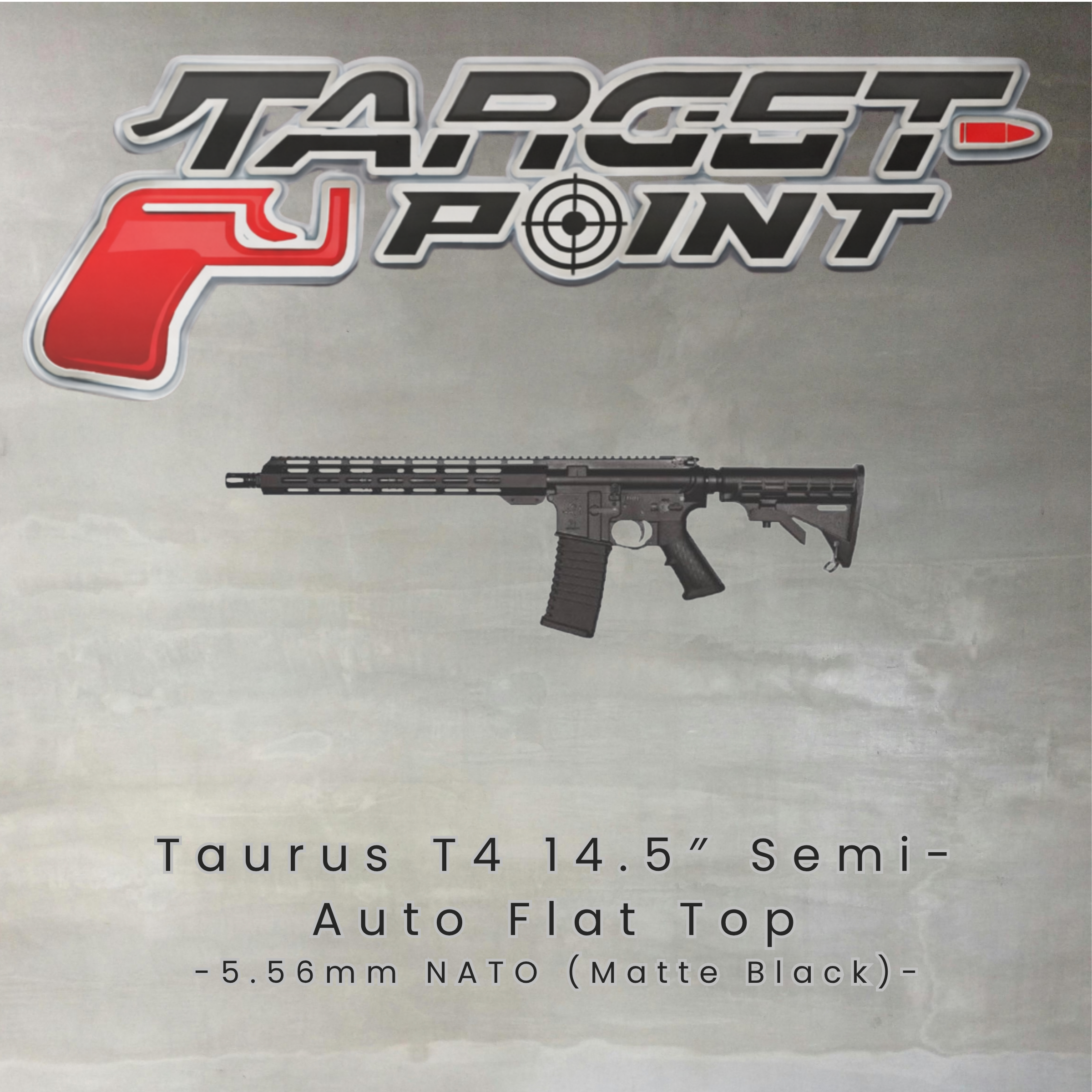 Taurus T4 14.5″ Semi-Auto Flat Top 5.56mm NATO (Matte Black)
