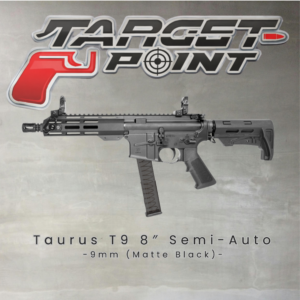 285 Taurus T9 8″ Semi-Auto 9mm (Matte Black)