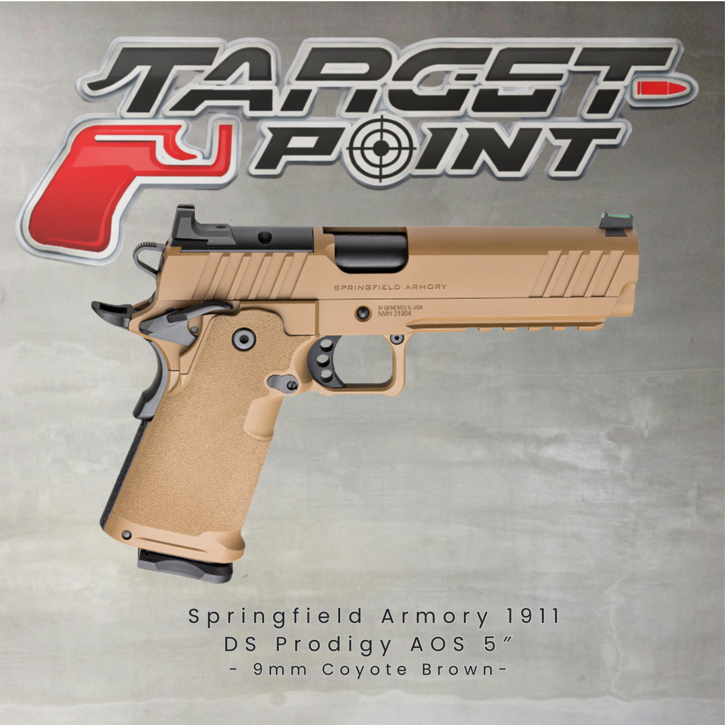 Springfield Armory 1911 DS Prodigy AOS 5″ 9mm Coyote Brown