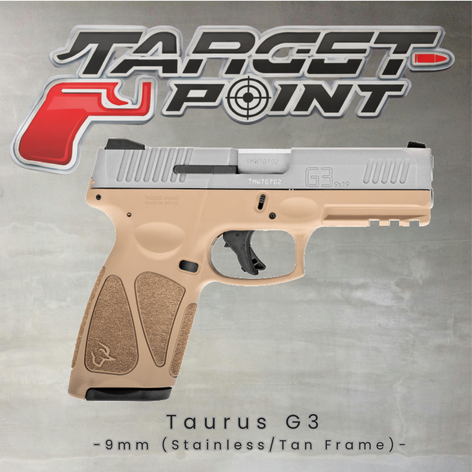 Taurus G3 9mm (Stainless/Tan Frame)