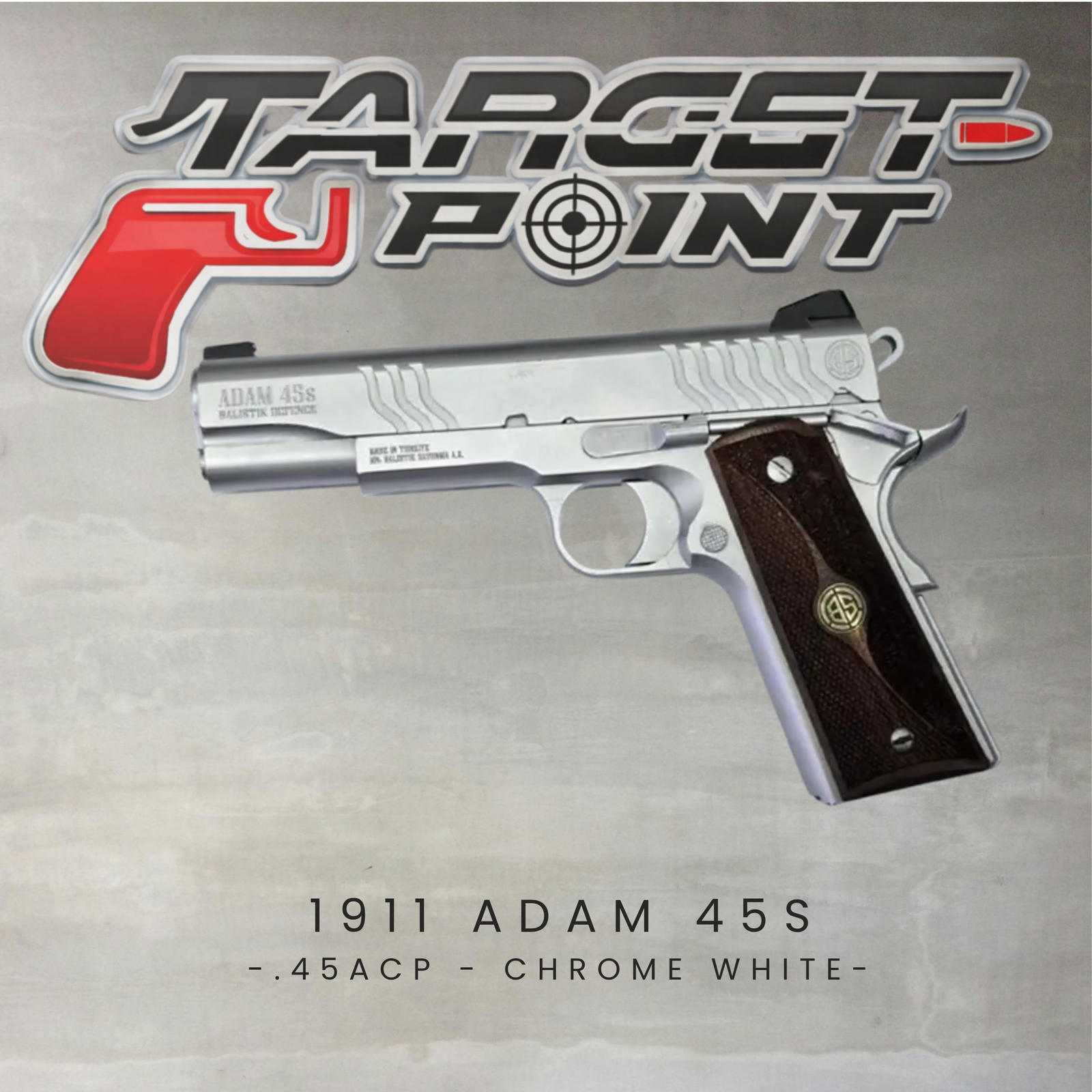 1911 ADAM 45S STANDARD .45ACP (CHROME)