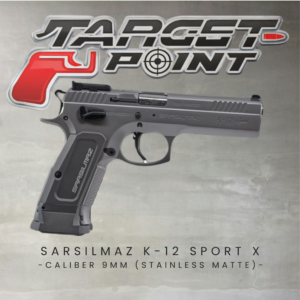 12 SARSILMAZ K-12 SPORT X -CALIBER 9MM (STAINLESS MATTE)