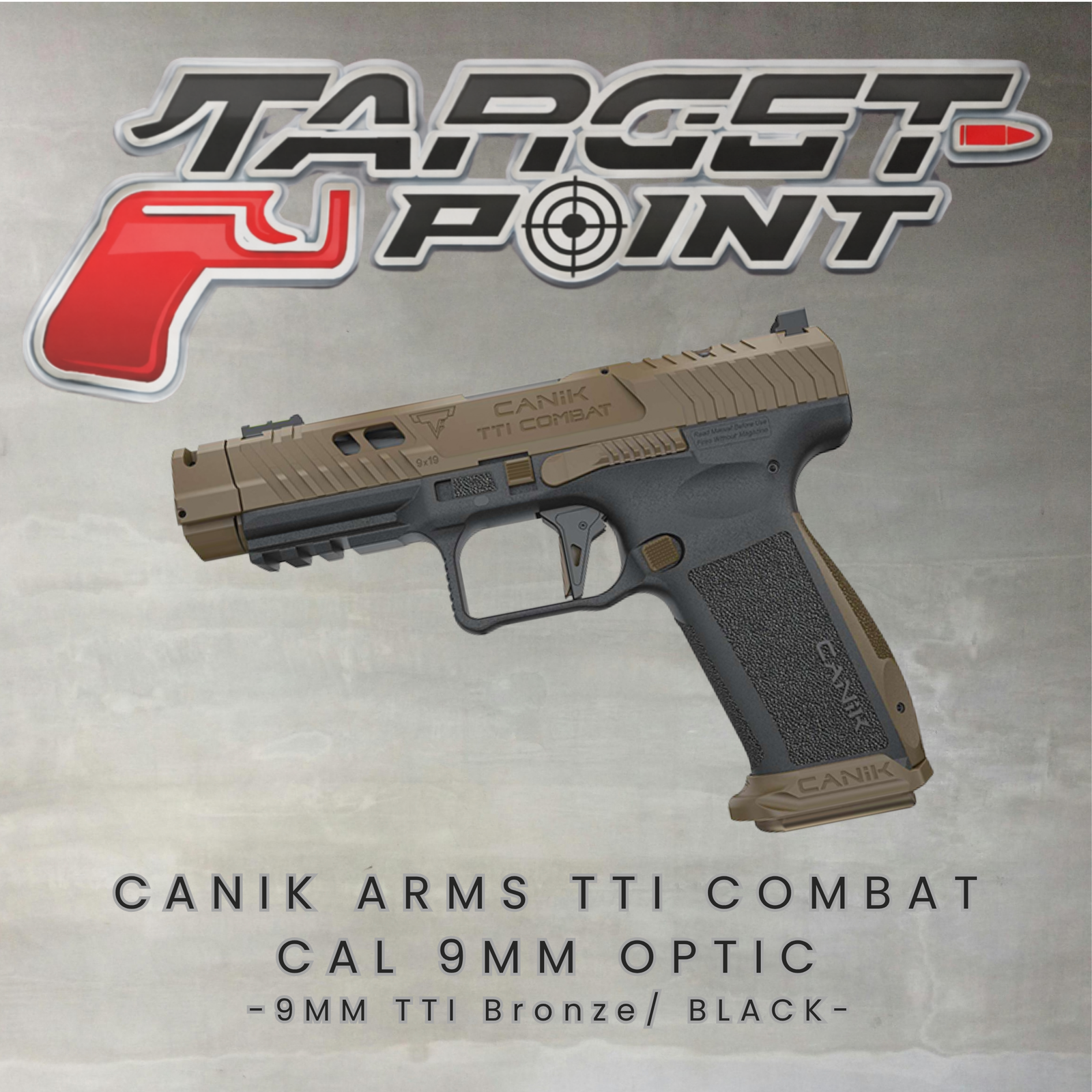 CANIK ARMS TTI COMBAT CAL 9MM OPTIC