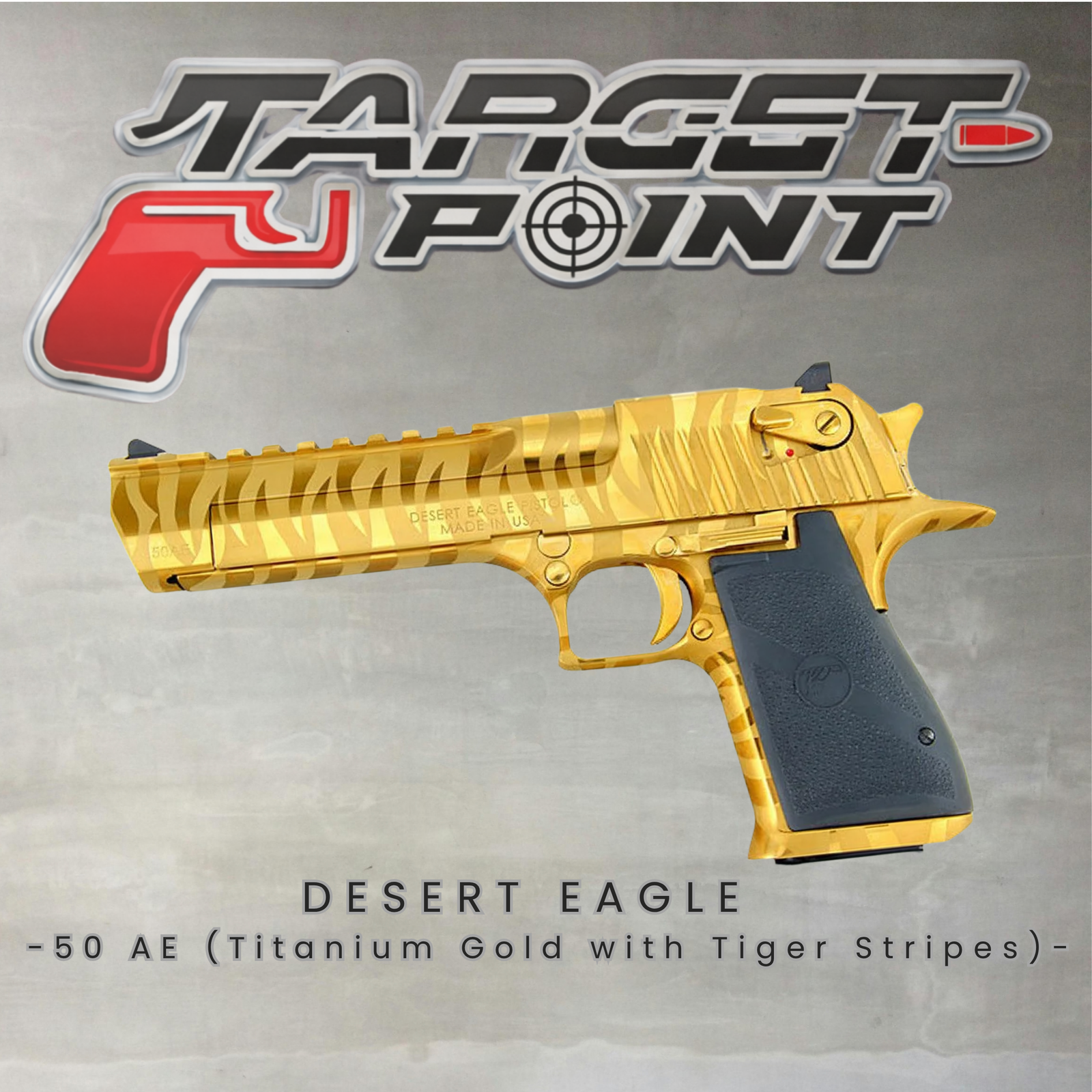 DESERT EAGLE .50 AE (TITANIUM GOLD WITH TIGER STRIPES)