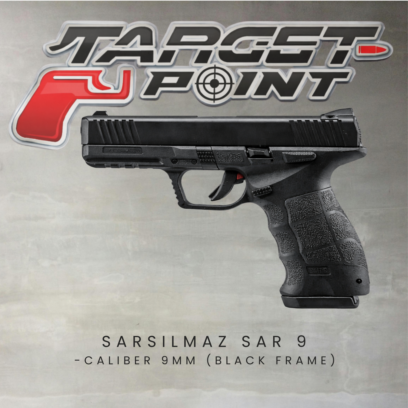 SARSILMAZ SAR 9 -CALIBER 9MM (BLACK FRAME)