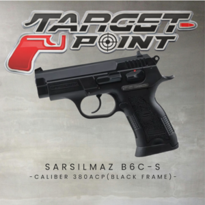 6 SARSILMAZ B6C-S - CALIBER 380ACP(BLACK FRAME)