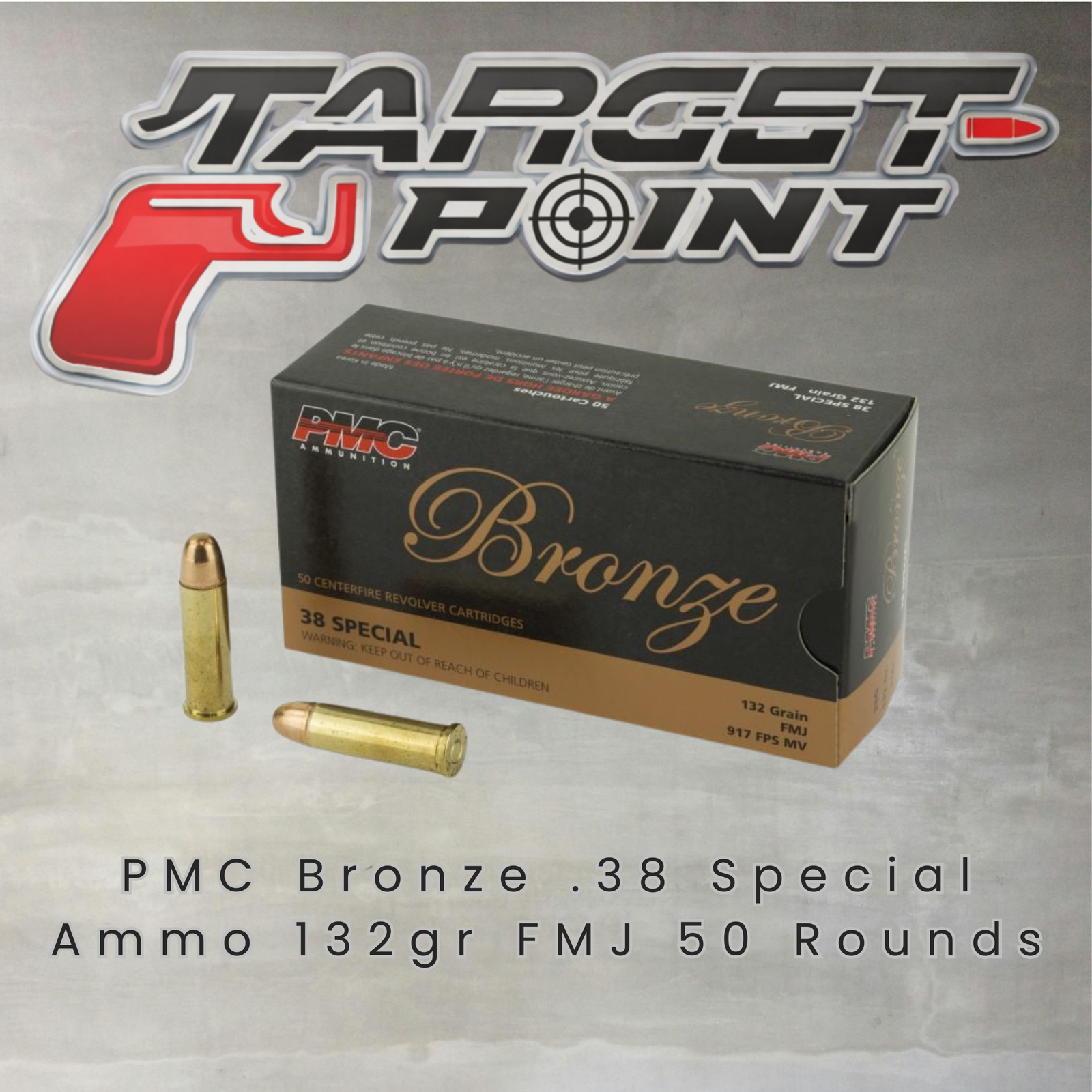 PMC Bronze .38 Special Ammo 132gr FMJ